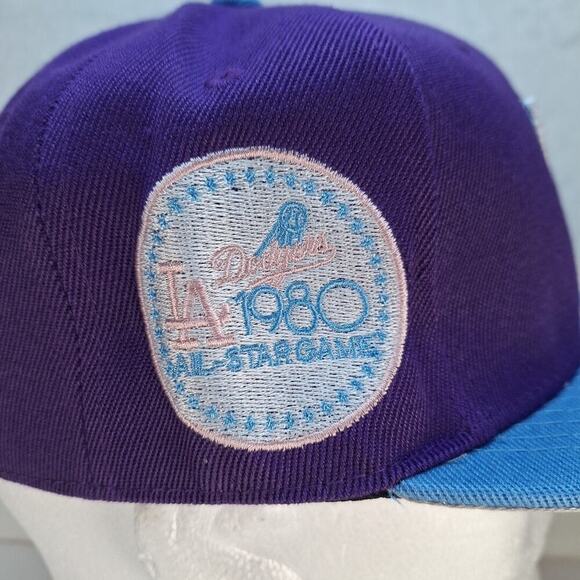 Los Angeles Dodgers New Era 1980 All Star Game Side Patch 59Fifty Size 7 1/2 - Picture 6 of 8